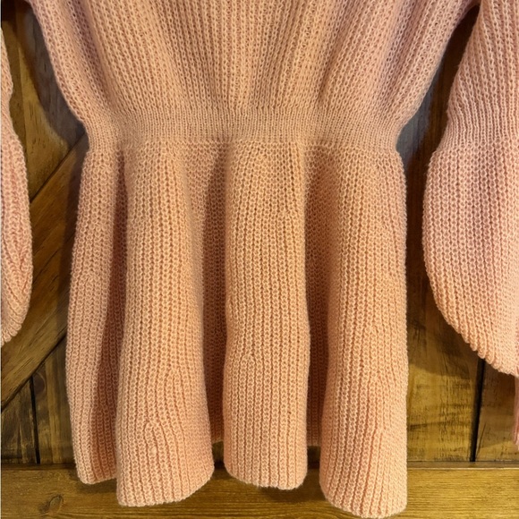 Plus Size Women’s Casual Scoop Neck Pull Over Sweater - Coral Pink Size 1x - Picture 4 of 7